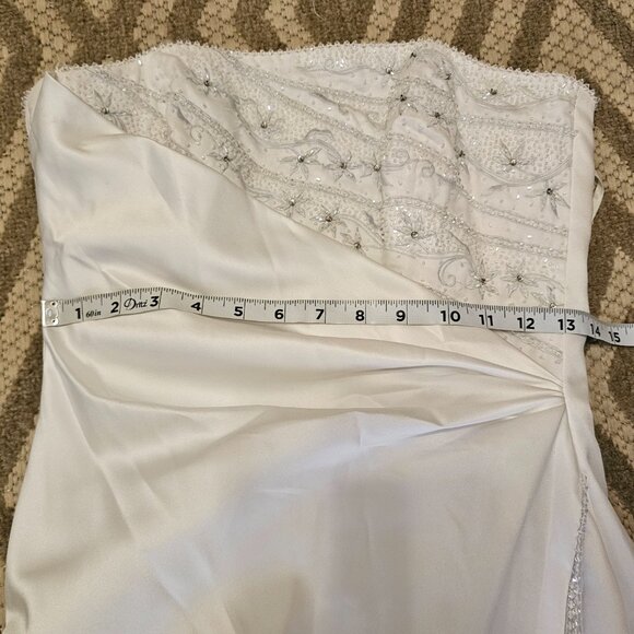 Maggie Sottero Couture White Beaded Wedding Dress 10 - Picture 9 of 13